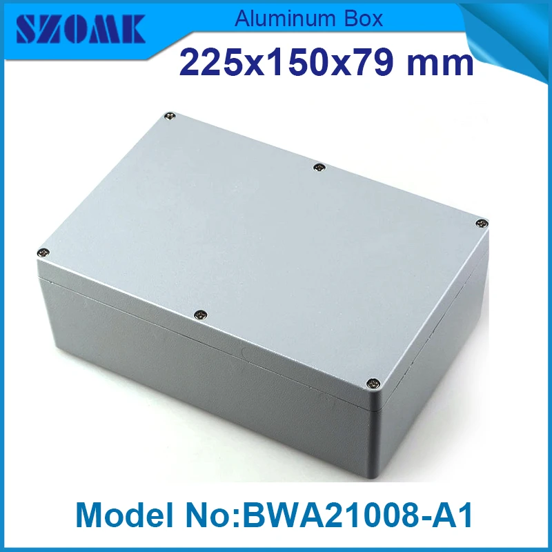 

1 piece free shipping aluminium junction housing case for electronics waterproof IP 68 box 79(H)x150(W)x225(L) mm