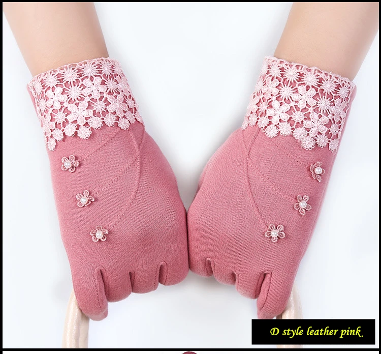 INDJXND новые модные женские туфли перчатки осень-зима с милым бантом теплая грелка рукавицы Полный Finger варежки 2018 Для женщин кашемир женские