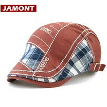 [JAMONT] Модный мужской берет женские Козырьки Шляпы джентльменский стиль Gorra береты кепки для влюбленных Козырек Кепка s повседневная Плоская Шляпа Casquette