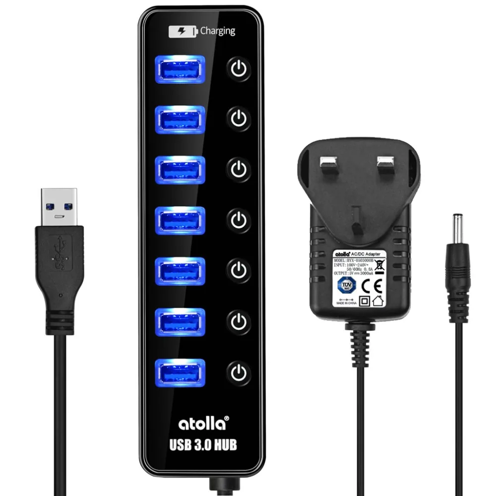 ch207 7-Port USB 3.O Hub - 1