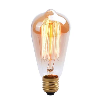 

4pcs 40W/60W Classical Vintage Retro E27 Filament ST64 Edison Bulb Light Warm White 110V 220V Antique Incandescent Bulb Lamp