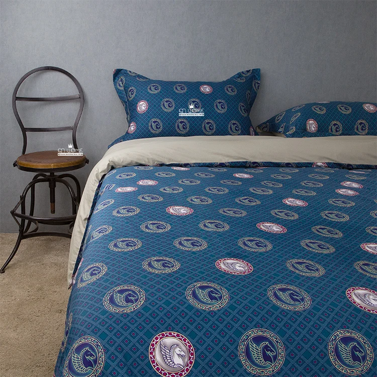 Классический national wind/Древнем Риме Тотем постельные принадлежности Постельное белье из хлопка темно-синий полный размер ropa de Кама