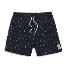 Марка Купальники Для мужчин Пляжные шорты Мужские Шорты для купания Шорты быстросохнущая Совета Шорты бермуды внутри на свободный человек купальники настольные Шорты