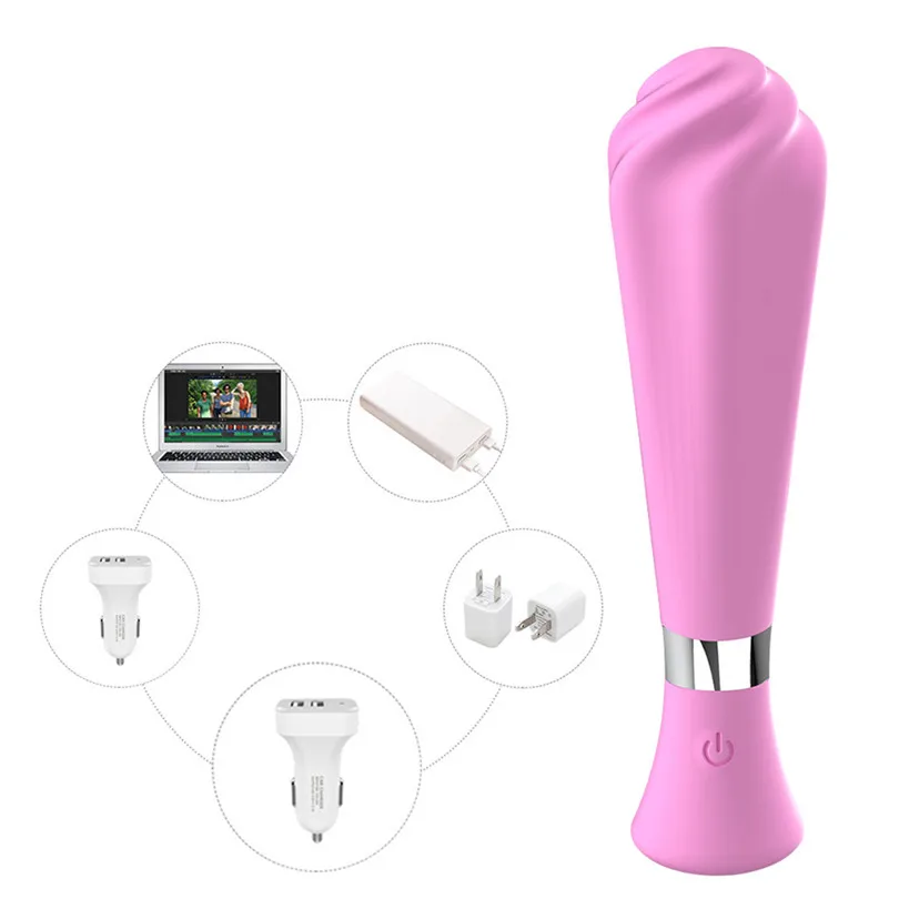 10 Frequency Vibration Silicone safety Ice Cream Stick AV Charging Vibrator Female G Point To Stimulate Adult Fun    (12)