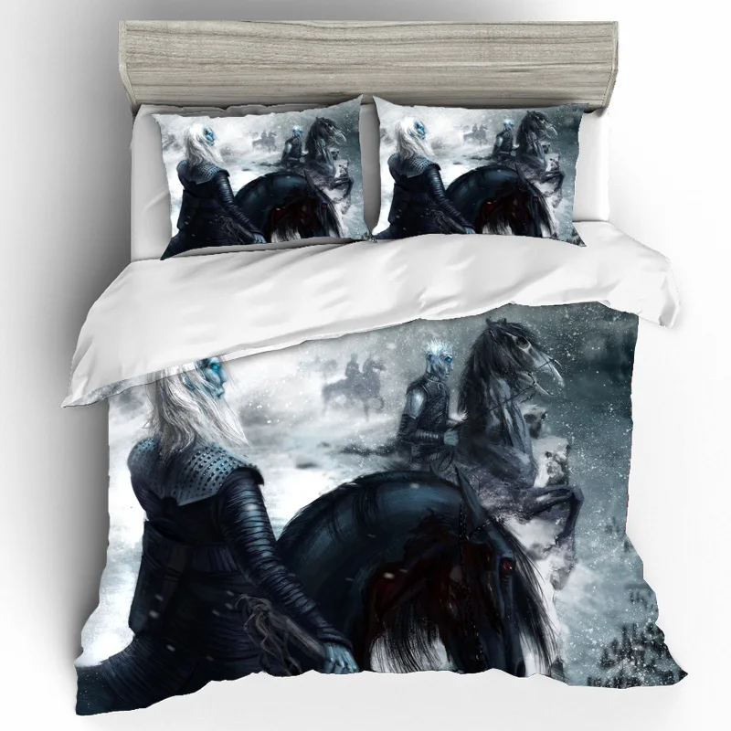 Game Of Thrones Duvet Cover Bedding Sets Queen Size Bedding Set Pillowcases Skull Bed Linen Home Textile Bedclothes Dropshipping - Цвет: DQ0022