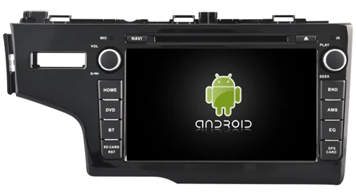 Best Navirider car dvd player multimedia autoradio android 8.1 wifi gps navigation screen for Honda Fit Jazz 2014 LHD tape recorder 0