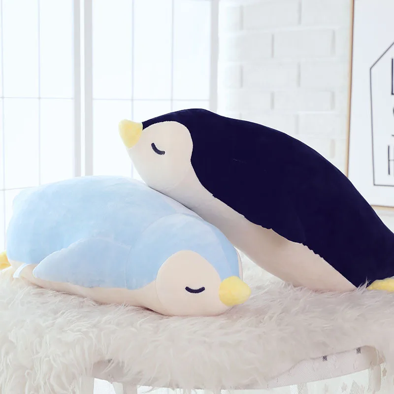 penguin plush pillow