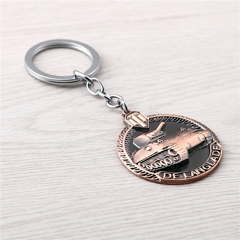 J Store брелок для ключей в стиле всемирных танков мужская модель с медалью ланглада