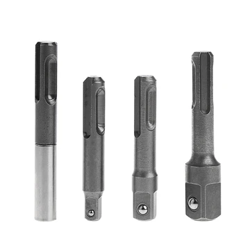 

BENGU 4 Pcs 1/4''3/8''1/2'' SDS Socket Driver Drills+Quick Change Hex Shank Adaptor