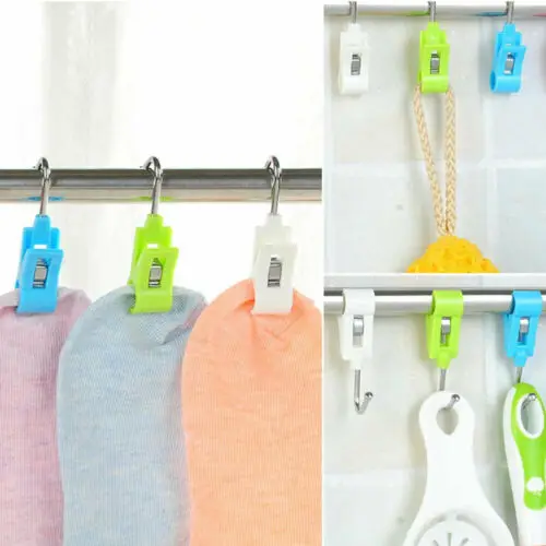 20pcs Multipurpose Stainless Steel Clips Clothes Pins Pegs Holders Clothing Clamps Sealing Clip Household Clothespin | Дом и сад