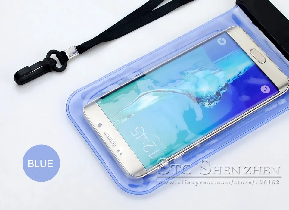 For Samsung Galaxy S7 S6 S5 S4 Mobile Cell Phone 5.7 to 6 inch Universal Waterproof Diving PVC Bag Case Underwater Pouch Cover (9)