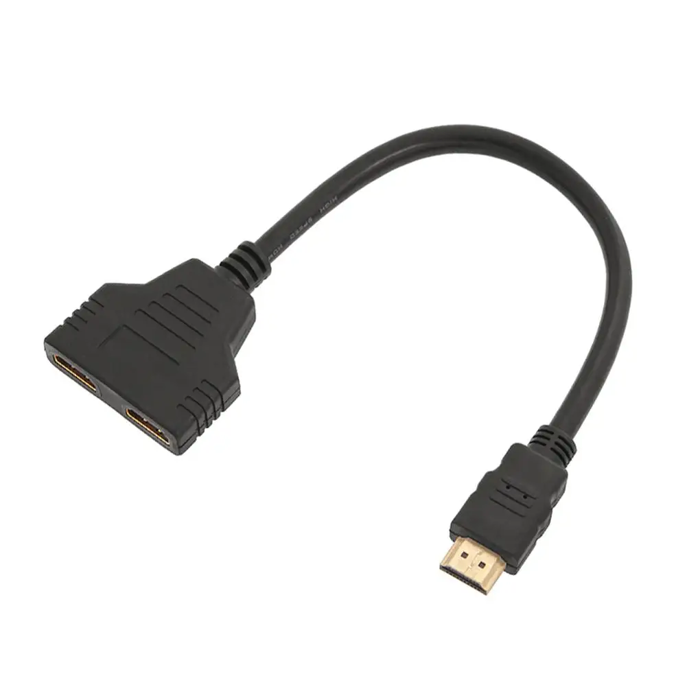 4K HDMI 2,0 мужчин и женщин сплиттер адаптер кабель 1 в 2 Выход HDMI штекер 2 HDMI конвертер UHD поддержка Ultra HD 3D 1 до 2 Splitt