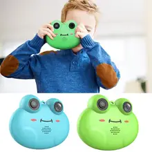 HD 1080P Frog Children Mini Digital Camera Kids Toy Cartoon Anti Fall Little Animal Frog Shape Camera Great Gift for Child