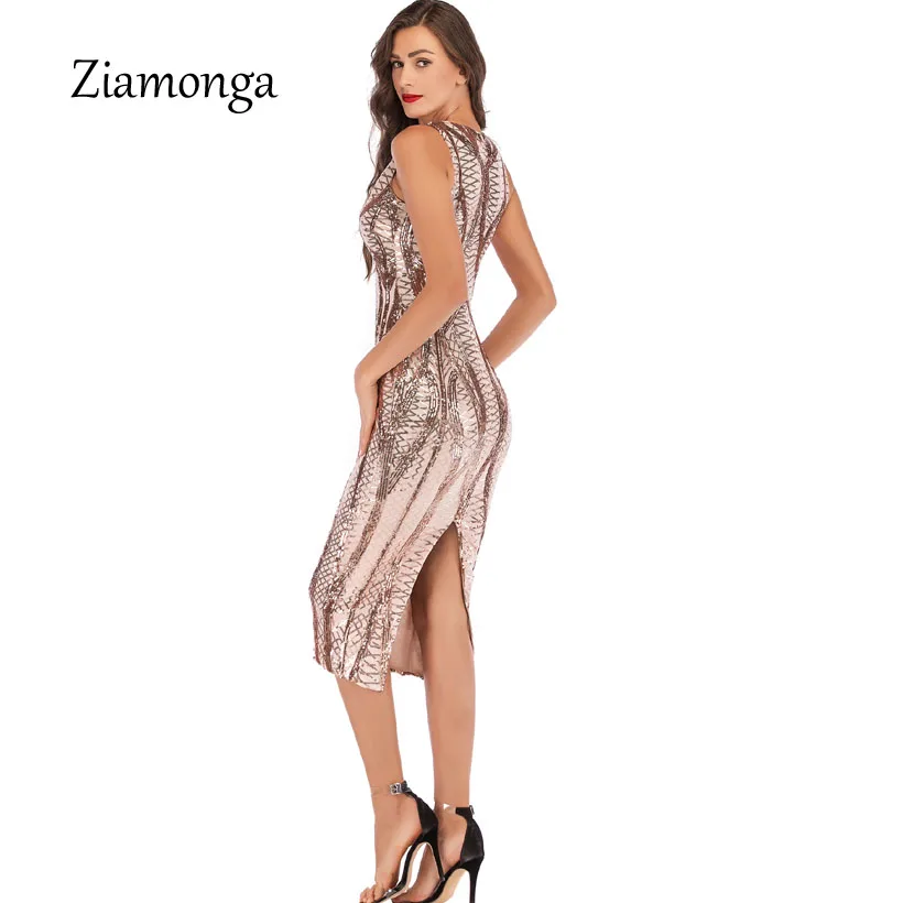 Ziamonga геометрический женское платье миди лето осень Vestidos V средс