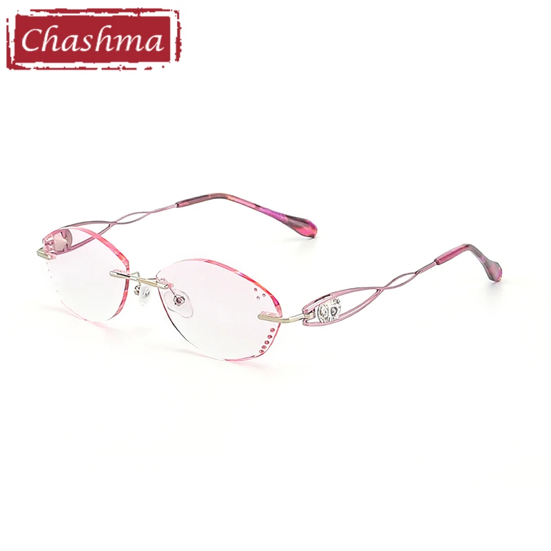 Оправы для очков для женщин lentes mujer, синий светильник, очки monture lunetes de vue femme без оправы, модные очки с бриллиантами