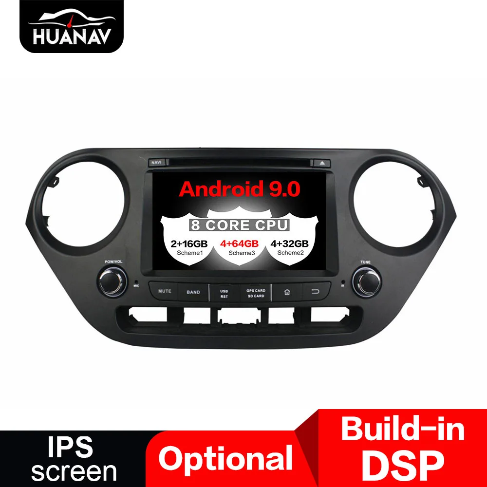 Excellent DSP Android 9.0 Car DVD Player GPS navigation For Hyundai I10 I 10 2013-2015 multimidia Car radio player auto stereo head unit 3