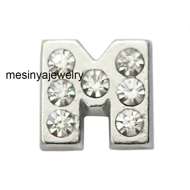 

10pcs Letter M Custom Floating Charms For Glass Locket