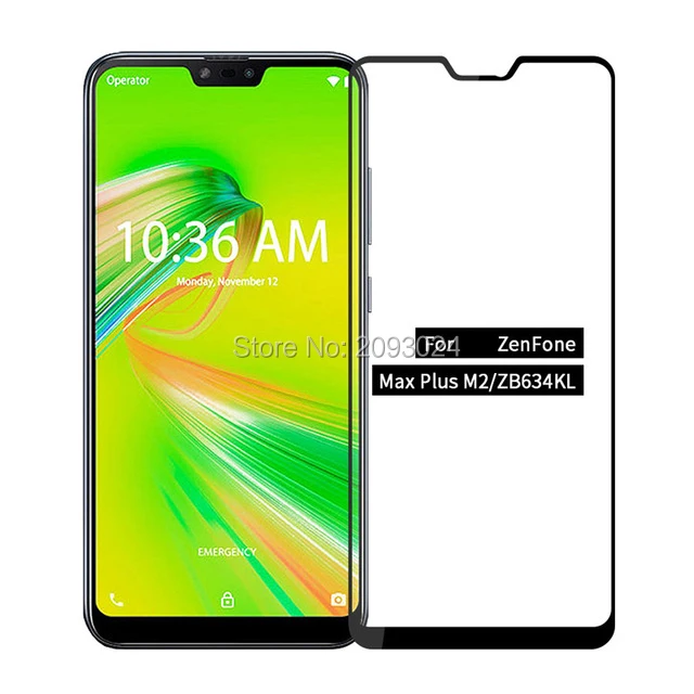 3D Tempered Glass For Asus Zenfone Max Plus M2 ZB634KL Full Cover 9H Protective film Screen Protector Guard | Мобильные телефоны и