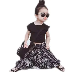 Summer 2016 Fashion Girls Clothing Sets Cotton Short T shirt + Elephant flying squirrel Harem Pants 2pcs Suits Baby Girl Clothes Summer 2016 Fashion Girls Clothing Sets Cotton Short T shirt + Elephant flying squirrel Harem Pants 2pcs Suits Baby Girl Clothes