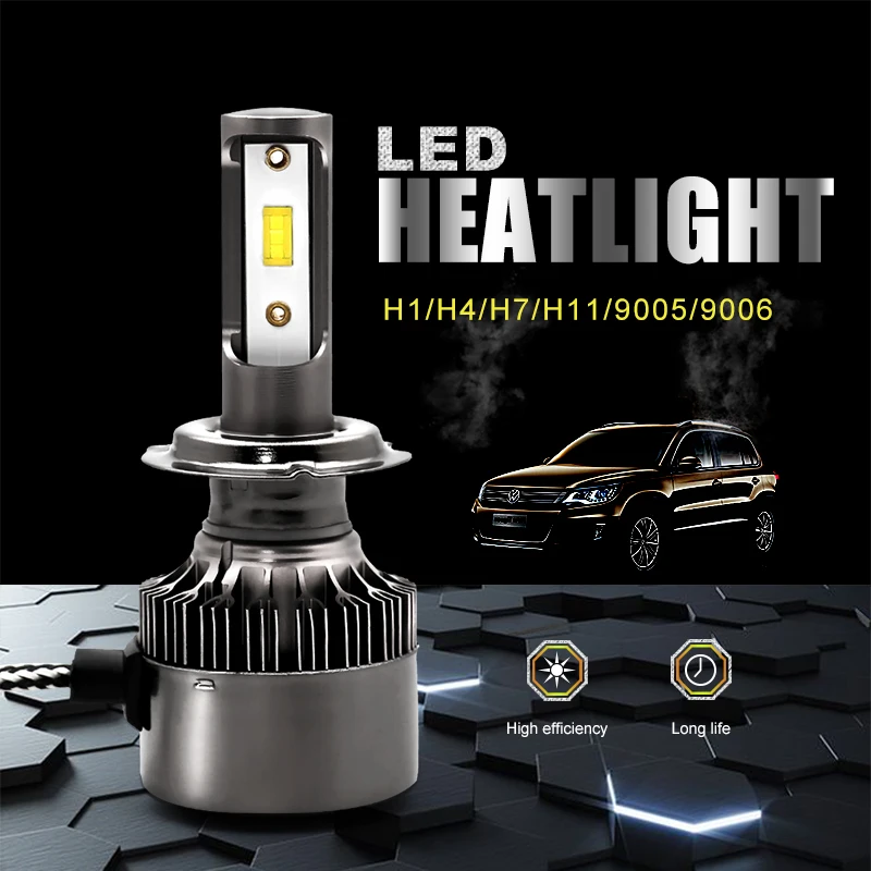 

Car Headlamp Kit H1 LED H7 H4 H11 9005 9006 Hb3 Hb4 LED Lamp Light Bulb CSP 12V 24V 60W 8000LM 6500K Auto Headlight Bulbs Lights