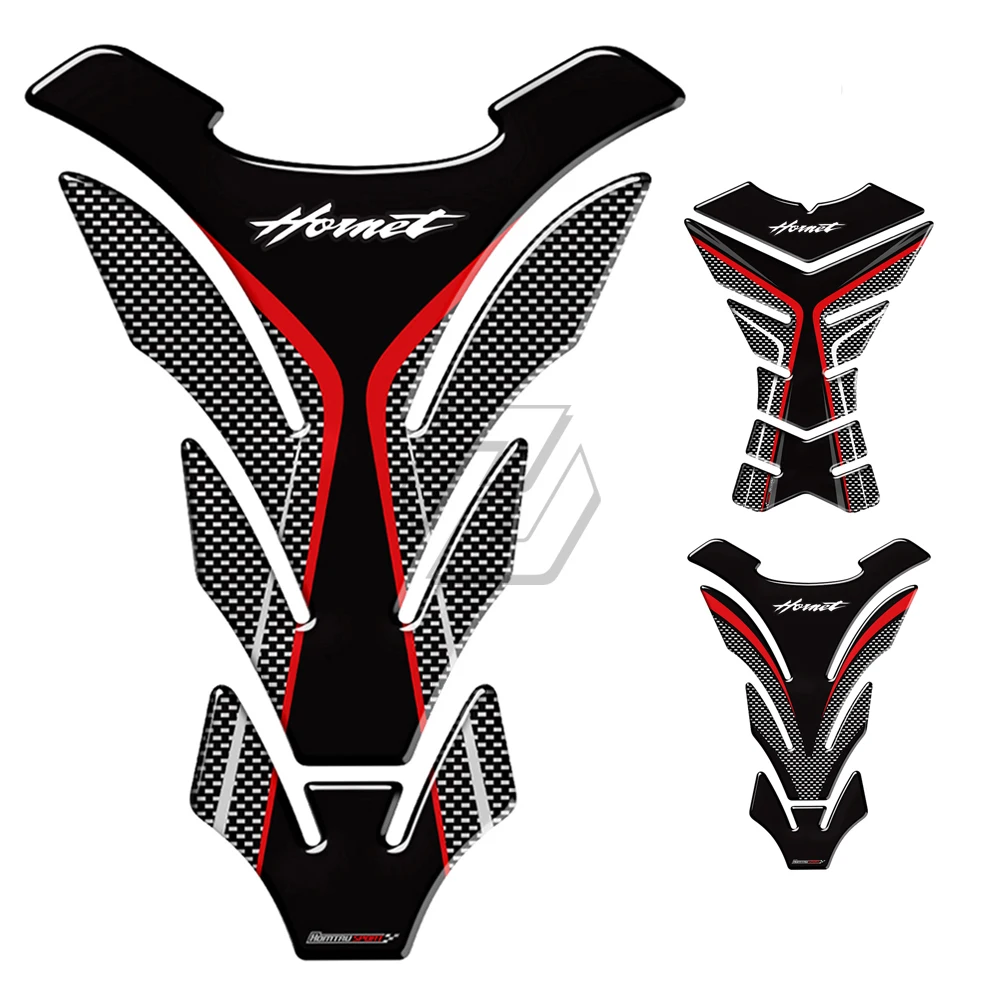 

3D Carbon-look Motorcycle Tank Pad Protector Decal Stickers Case for Honda Hornet CB600F CB650F CB250 CB1000R
