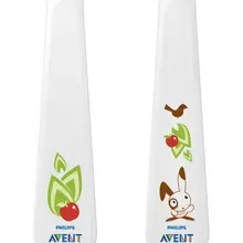 Avent Набор для обучения малышей, вилка и ложки для путешествий, ложка и вилка-12 M