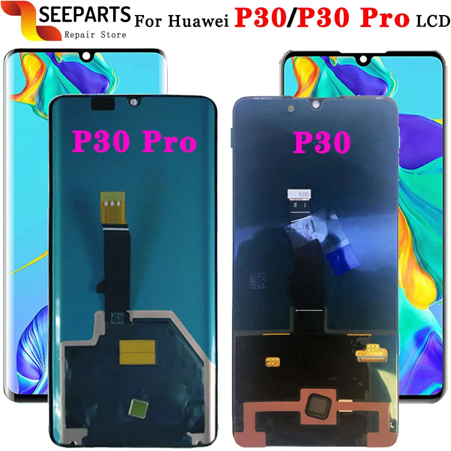 For Huawei P30 Pro LCD Touch Screen Digitizer Assembly VOG-L04 VOG-L09 VOG-L29 Display For Huawei P30 Display