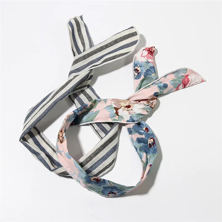 9 Hair Accessories For Women Fashion Jewelry Metal Wire Headband Headwear Rabbit Ear Hairband Fabric Hairwrap Bowknot Headband