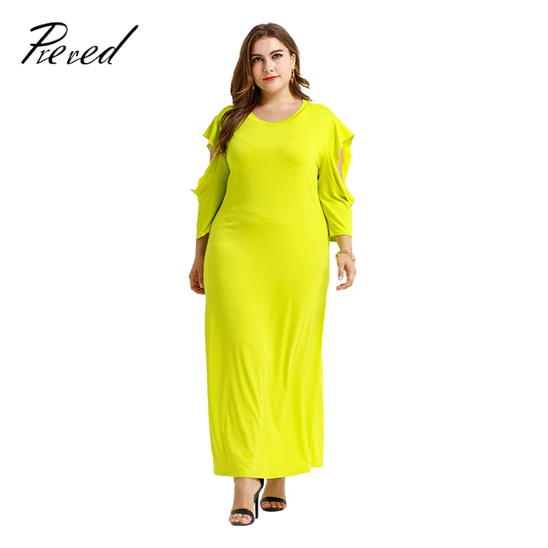 

Prered 2019 Women Fashion 2018 Summer Plus Size XXXL Solid Green Party satin Dress Chiffon Short sleeved Casual Dress Vestidos