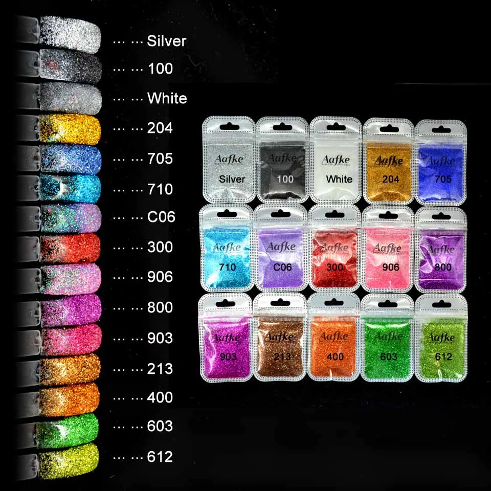 5g Metalic Nail Powder Shine Nail Glitter Powder for Nails Design Decorations Shinning Glitter Dust Poudre Ongles ZJ131000