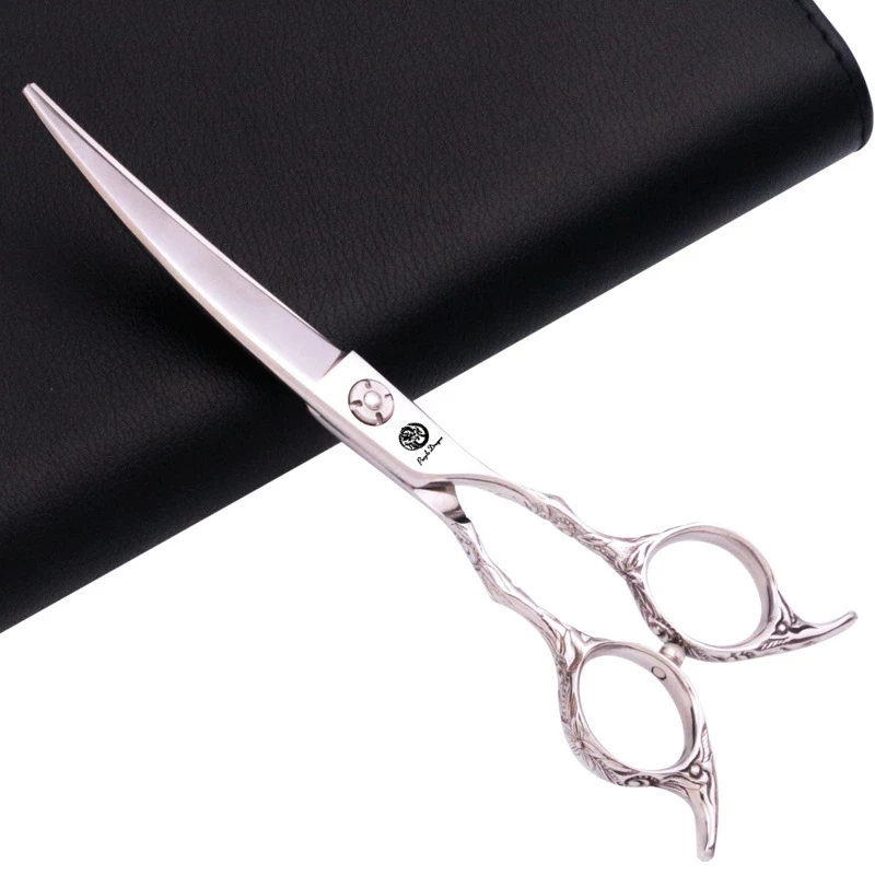 Freelander 6,0 ''профессиональные Япония 440c вверх изогнутые ножницы для парикмахерской - Цвет: cutting 1 bag
