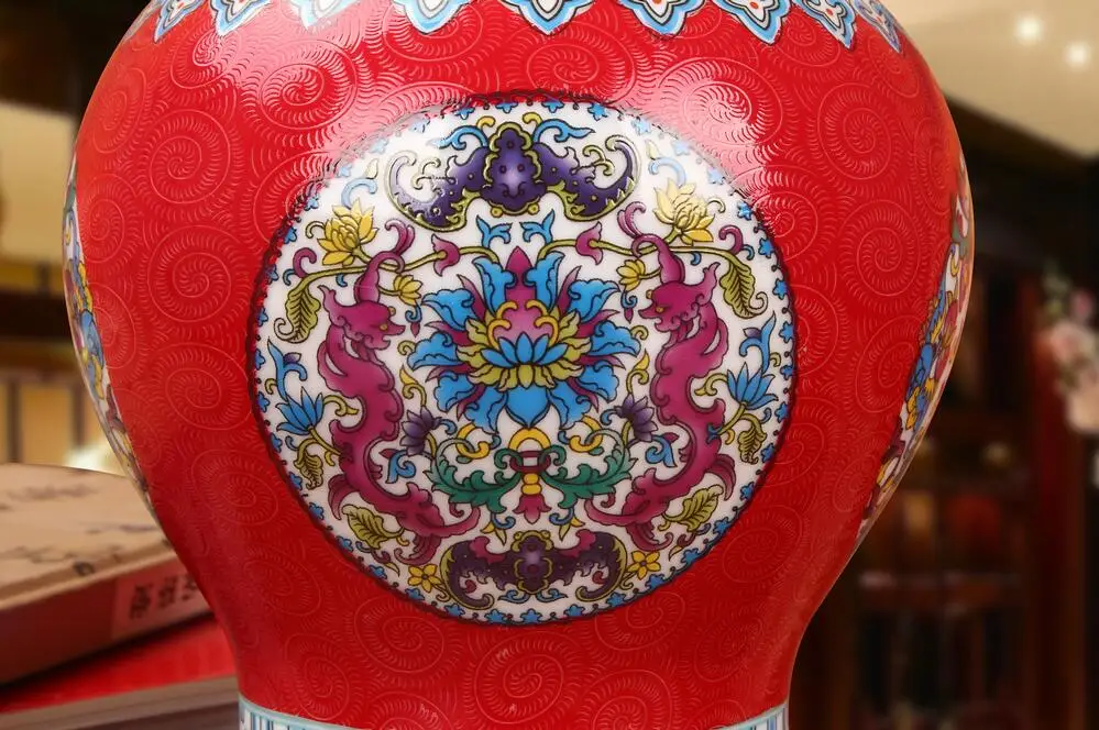Цзиндэчжэнь, классическое керамическое украшение для ВАЗ, дома, роскошный фарфор, чайная банка, бутылки для хранения, китайские антикварные ремесленные украшения, Декор