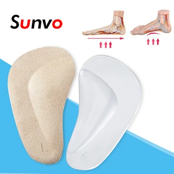2 Pairs Silicone Gel Children Insoles for Kids Baby Flat Foot Arch Support Orthotics Orthopedic Corrector Flatfoot Care Shoe Pad