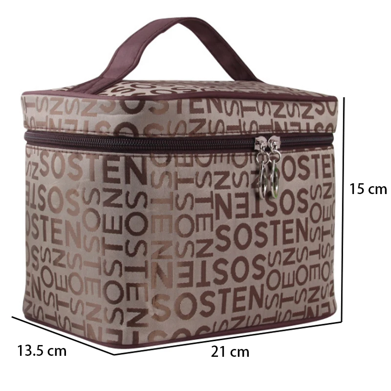 2021 Letters Cosmetic Bag Women Fold Waterproof Toiletry Kit Wash Necessaire Travel Organizer Bag Professional Make up Bags CQ95 2