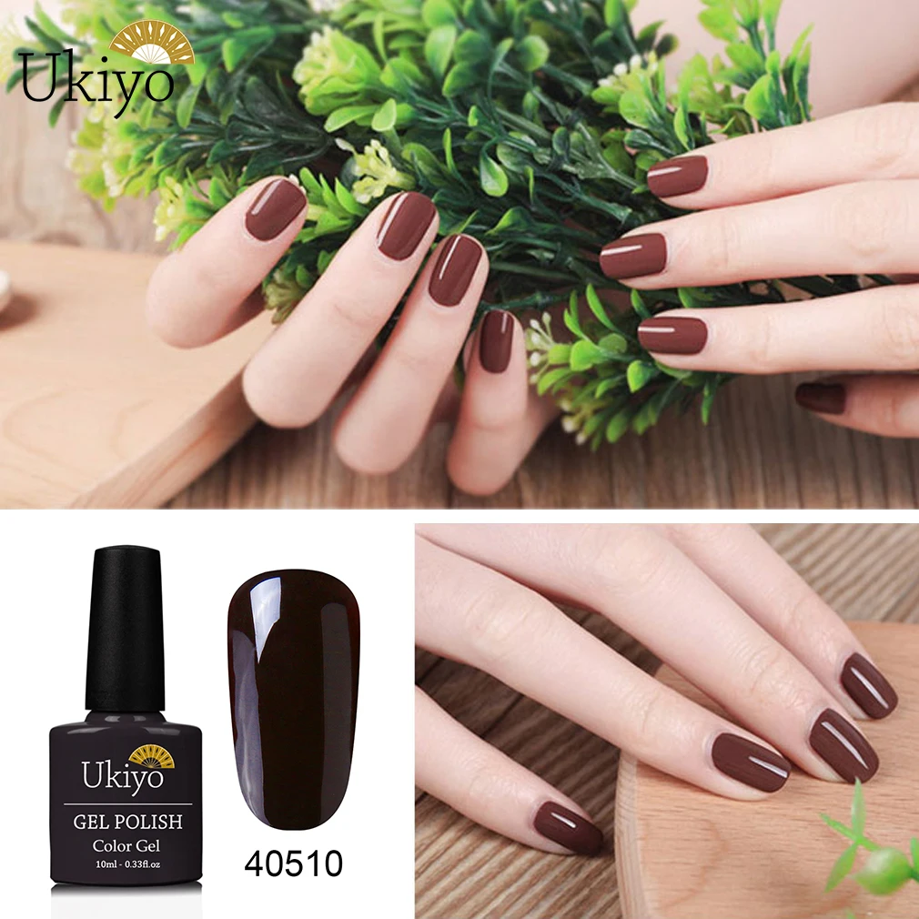 

Ukiyo 79 Pure Colors Gel Polish Soak Off 10ml Nail Art UV Gel Varnish Vernis Semi Permanent Top Base Coat Nail Polish Gel Lak