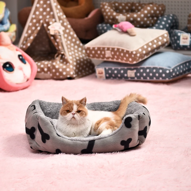 Dog Bed Mat House Pad Warm Winter Pet House Nest Dog Bed With Kennel For Small Medium Dogs Nest Petshop cama perro Dog Bed Mat House Pad Warm Winter Pet House Nest Dog Bed With Kennel For Small Medium Dogs Nest Petshop cama perro