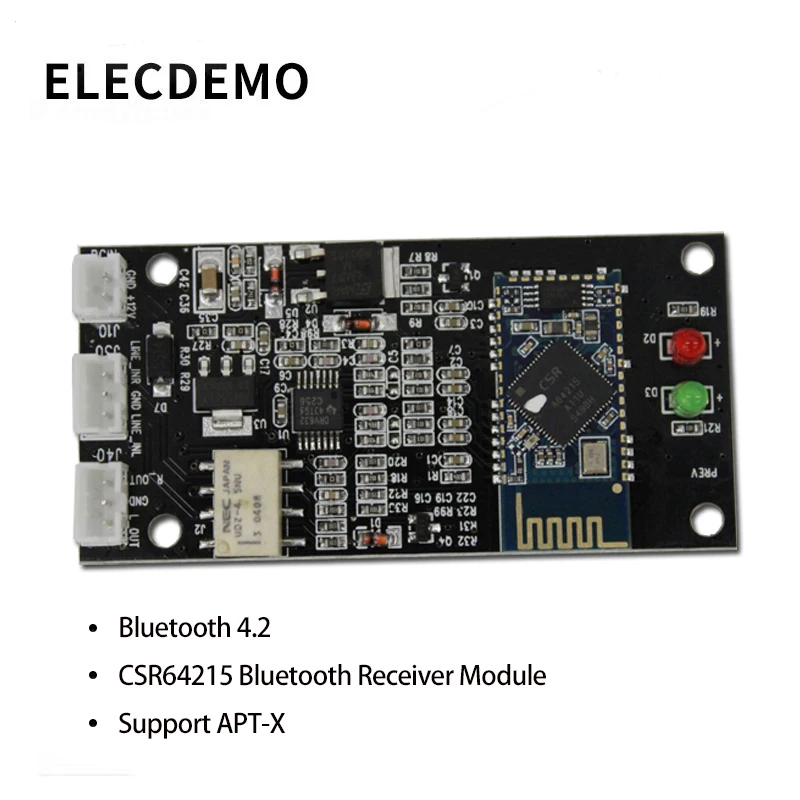 4.2 Плата Bluetooth для приемника CSR64215 Модуль Bluetooth без потерь APT-X Беспроводная плата