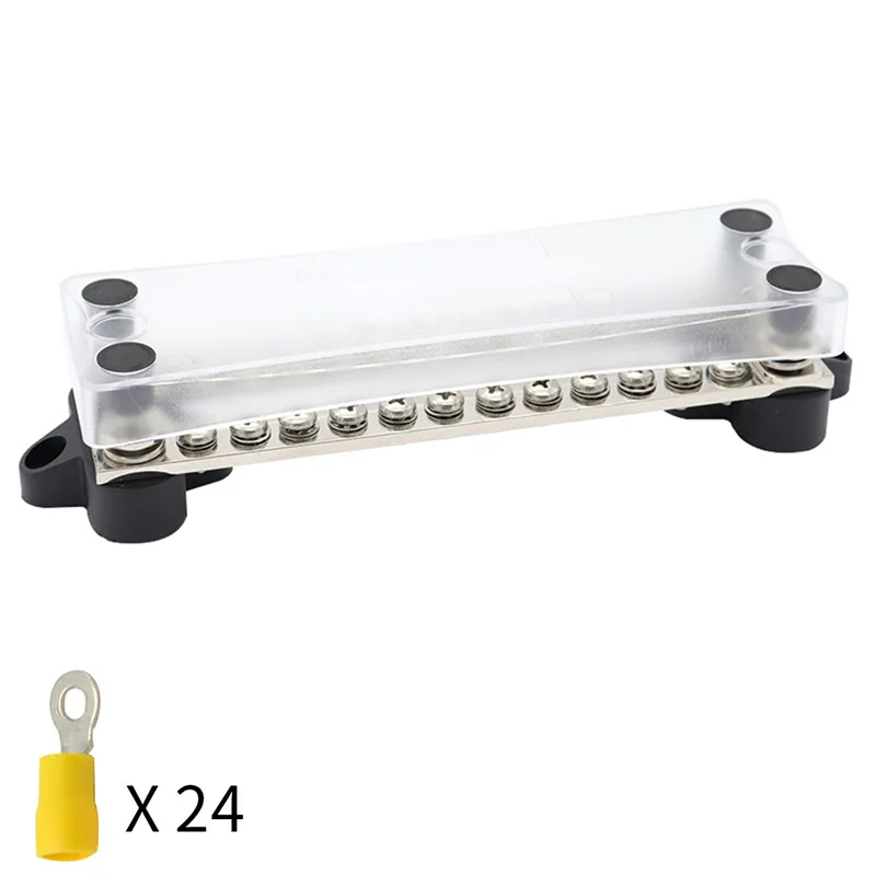 Dual bus bars with removable connecting link Bus Bars 2