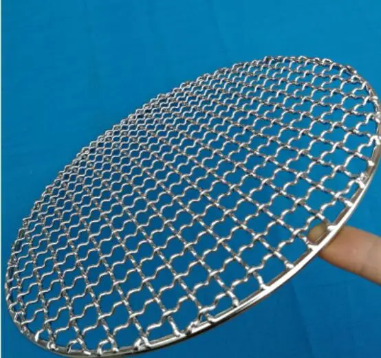Diameter 330mm Round stainless steel 304 grill net BBQ grill meshes in