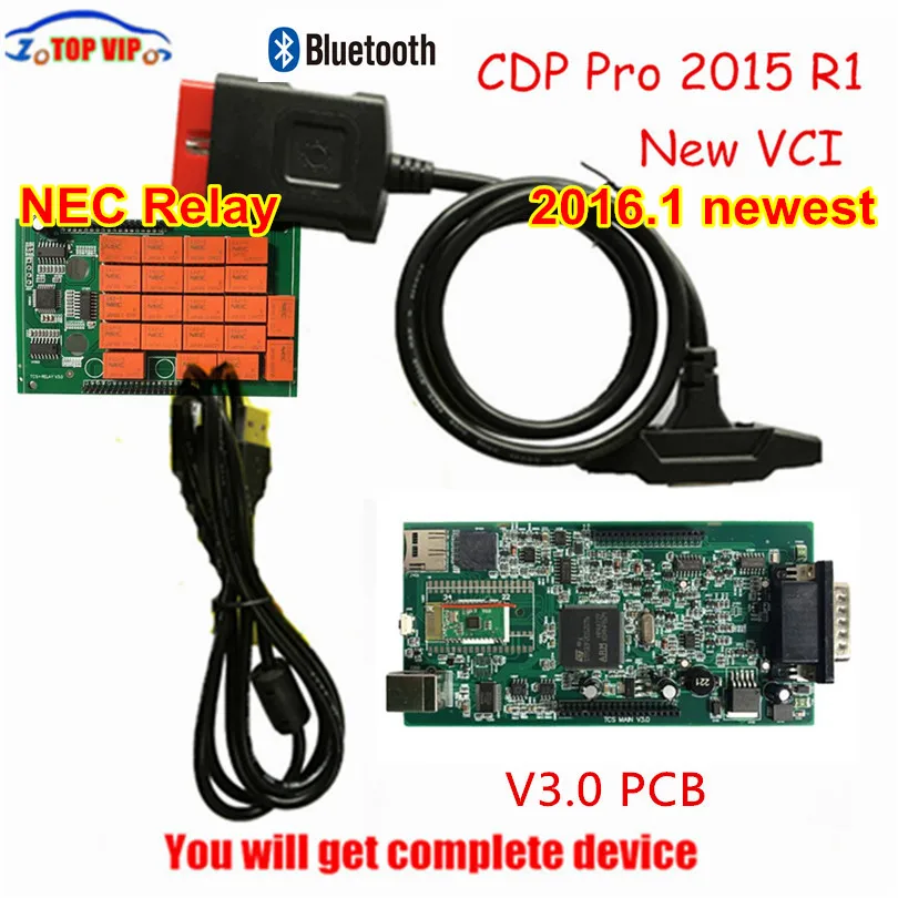 

10pcs/lot High Quality V3.0 CDP with Bluetooth TCS CDP V3.0 PCB Board new VCI Diagnostic Scan Tools for Cars & Truck