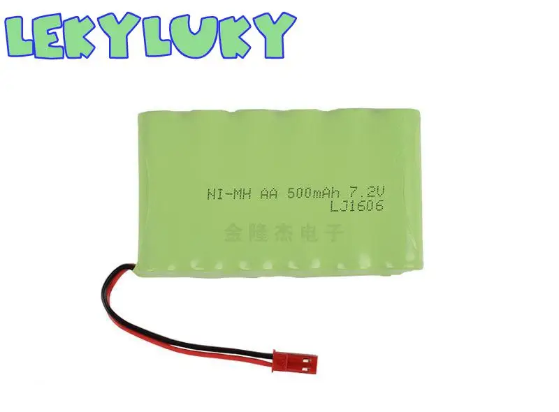 LEKYLUKY 7 2 V 500mah ni-mh перезаряжаемая AA батарея для R/C автомобиля резервуар лодки