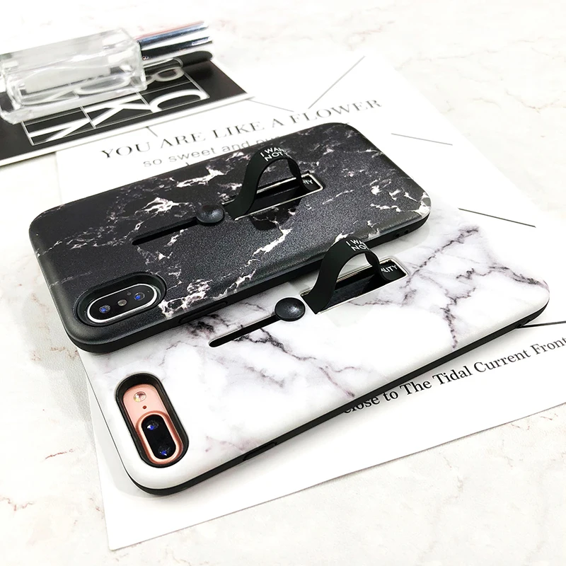Чехлы для телефонов LOVECOM для iPhone XS Max XR XS 6 6S 7 8 Plus X белый и черный рельефный держатель мраморного кольца мягкий чехол на заднюю панель телефона чехлы