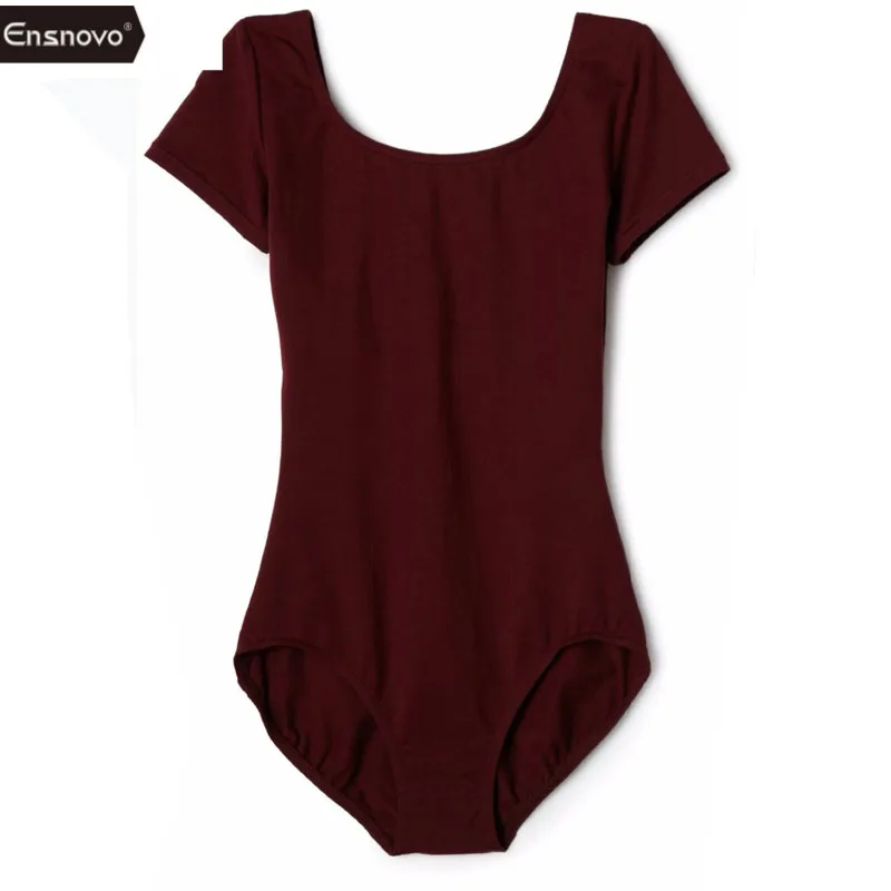 Ensnovo-Women-Dance-Wear-Ballet-Thong-Gymnastics-Leotard-Justaucorp-Black-Unitard-Short-Sleeve-Custom-Skin-Costumes (3)