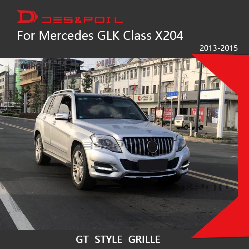 Вертикальная решетка GLK GT для Mercedes Benz Class X204 Facelift Решетка переднего бампера 2013 2015