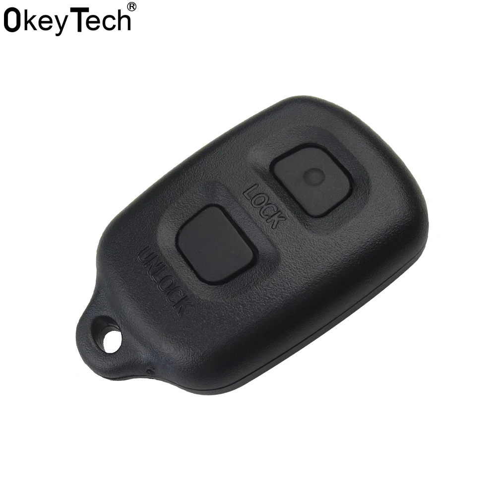 OkeyTech 2 Buttons Replacement Key Shell Fob Case Fit For Toyota RAV4 Corolla 1998-1999 New Styling Replace Remote Key