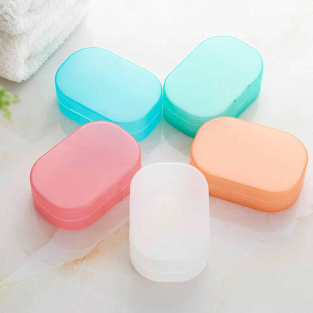 

Square Translucent Soap Box Aerobic Sponge Suction Case Handmade Soap Container Bathroom Supplies
