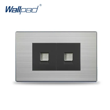 

2019 Hot Sale Double Telephone Socket China Manufacturer Wallpad Push Button Luxury Wall Light Switch Outlet