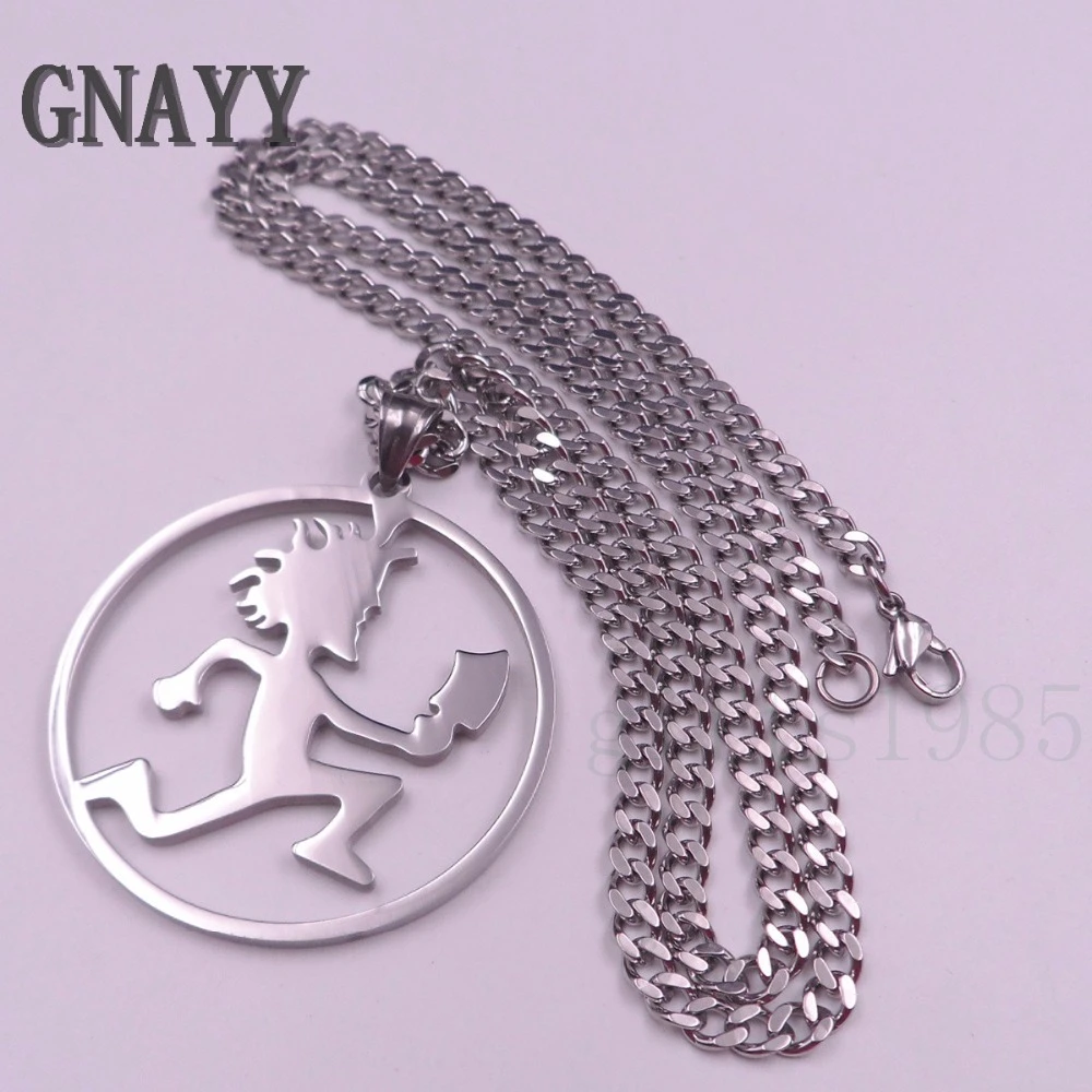 Juggalo Hatchet Man Pendant 4mm18,20,24 Stainless Steel Rope Chain Necklace