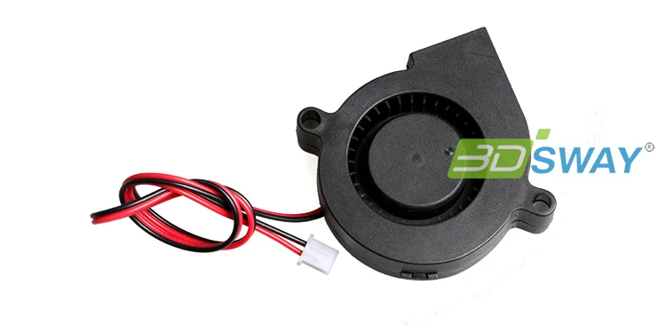 3DSWAY 3D 프린터 부품 DC 12V/24V 냉각 터보 팬 50*15mm 송풍기 방사형 브러시리스 팬 액세서리 플라스틱 팬 5015 1pc
