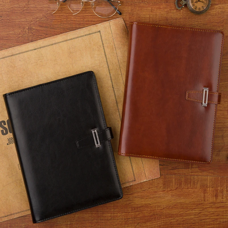 

A5 PU Leather Notebook Business For Spiral Notebook For Filofax Vintage Binders Office Paper Organizers Notepad Planners